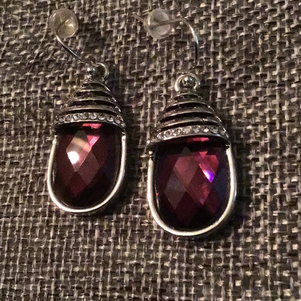 4 for $25. New Amethyst-Colored Earrings